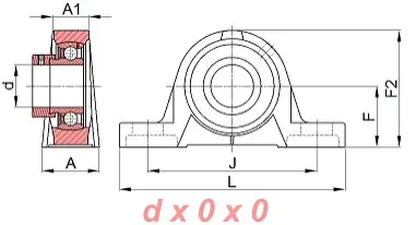 Premium Zespół z oprawą żeliwną ESPE.202 SNR